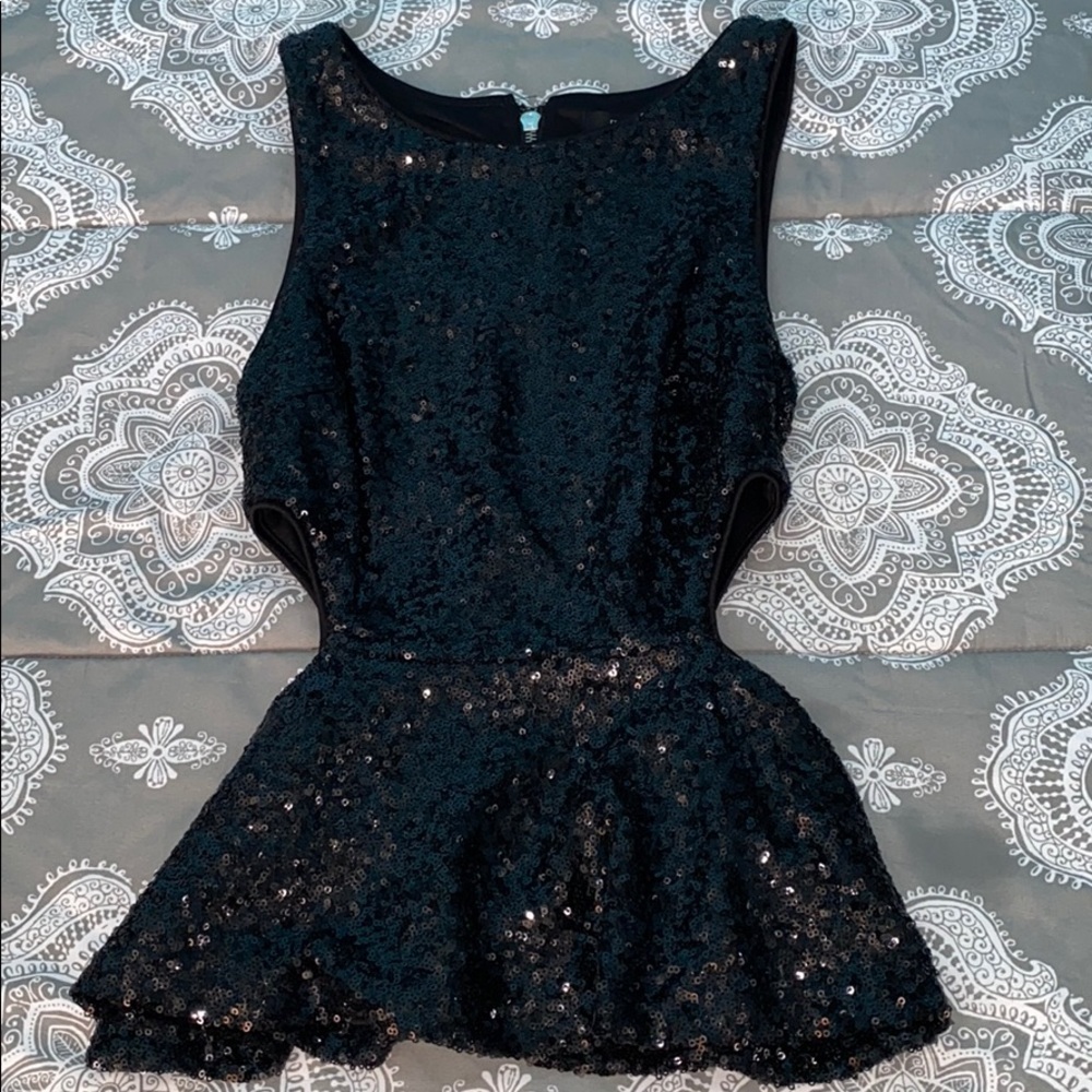 Forever 21 Sequin Peplum Top!